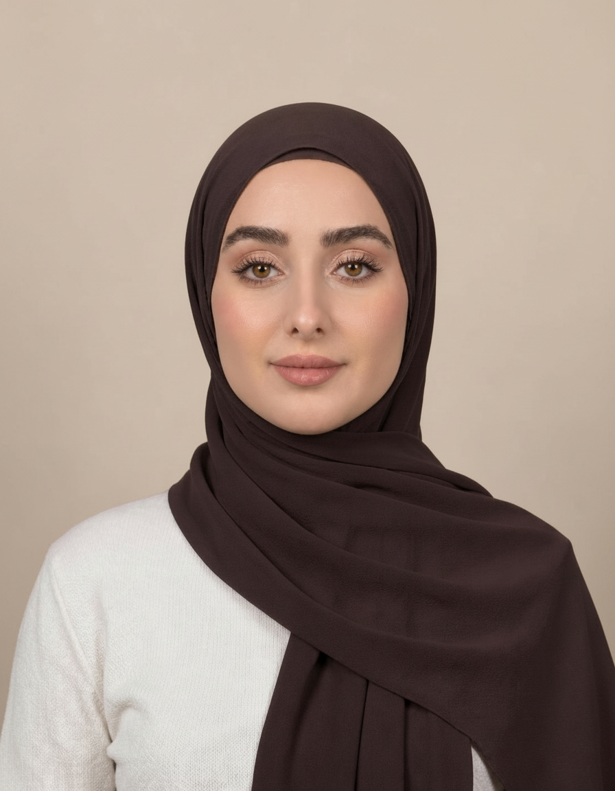 Gaia Viscose Rectangular Hijab – 180 × 70 cm  Voile