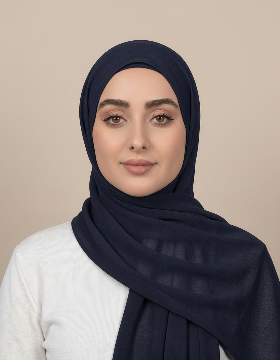 Gaia Viscose Rectangular Hijab – 180 × 70 cm  Voile