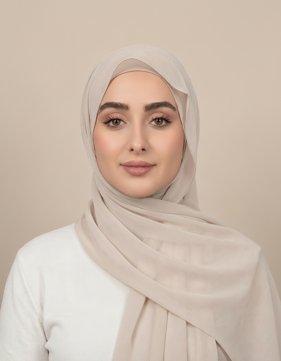 Gaia Viscose Rectangular Hijab – 180 × 70 cm  Voile