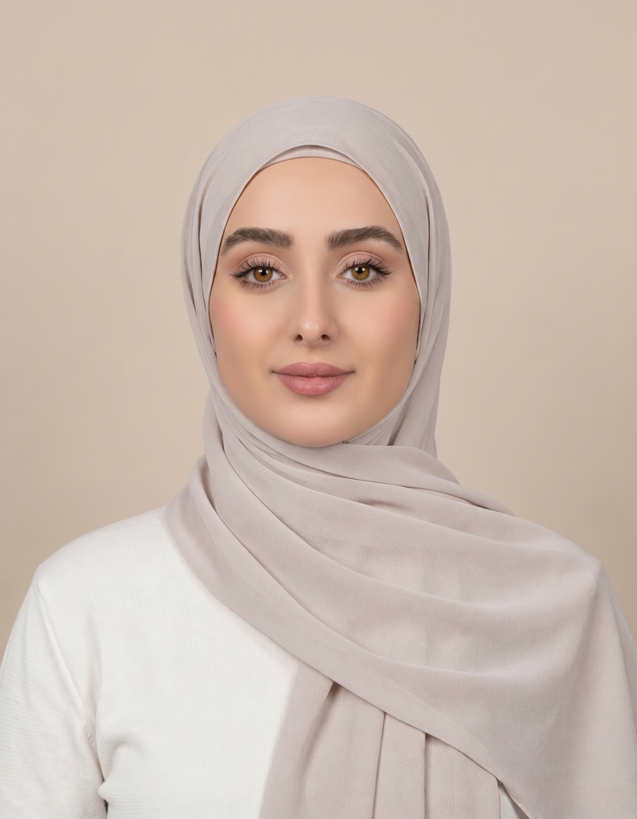 Gaia Viscose Rectangular Hijab – 180 × 70 cm  Voile