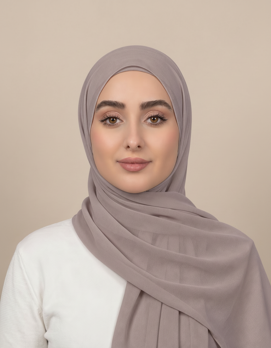 Gaia Viscose Rectangular Hijab – 180 × 70 cm  Voile