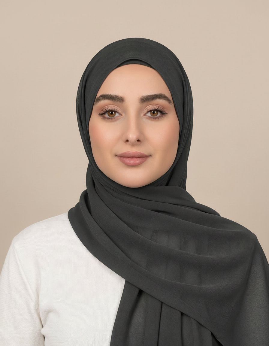 Gaia Viscose Rectangular Hijab – 180 × 70 cm  Voile
