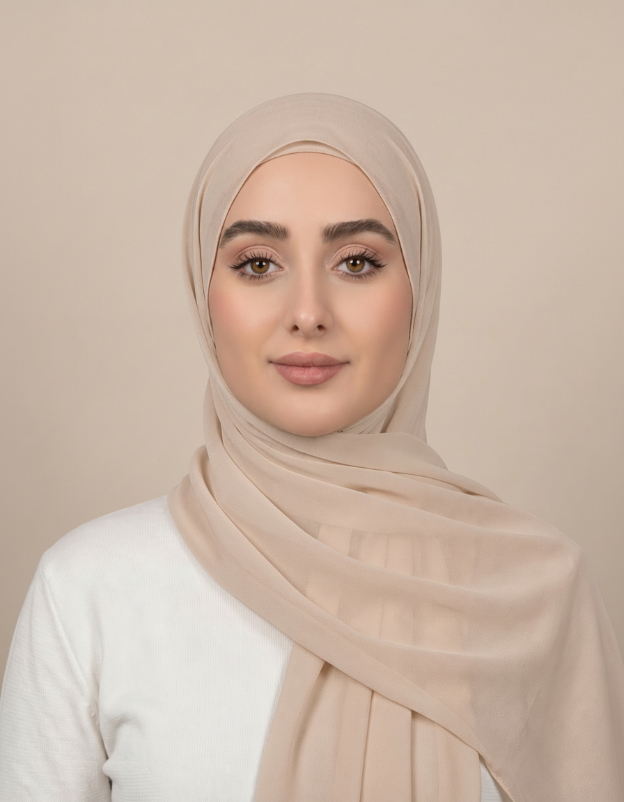 Gaia Viscose Rectangular Hijab – 180 × 70 cm  Voile
