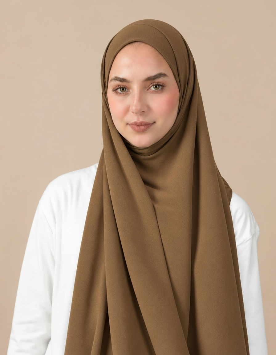 Germaine Shimmer Rectangular Hijab – 180 × 70 cm  Voile
