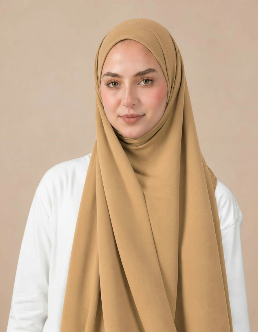 Germaine Shimmer Rectangular Hijab – 180 × 70 cm  Voile