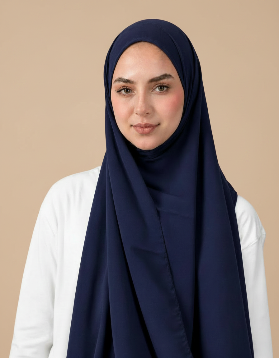 Germaine Shimmer Rectangular Hijab – 180 × 70 cm  Voile