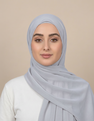 Gisela Shimmer Rectangular Hijab – 180 × 70 cm  Voile