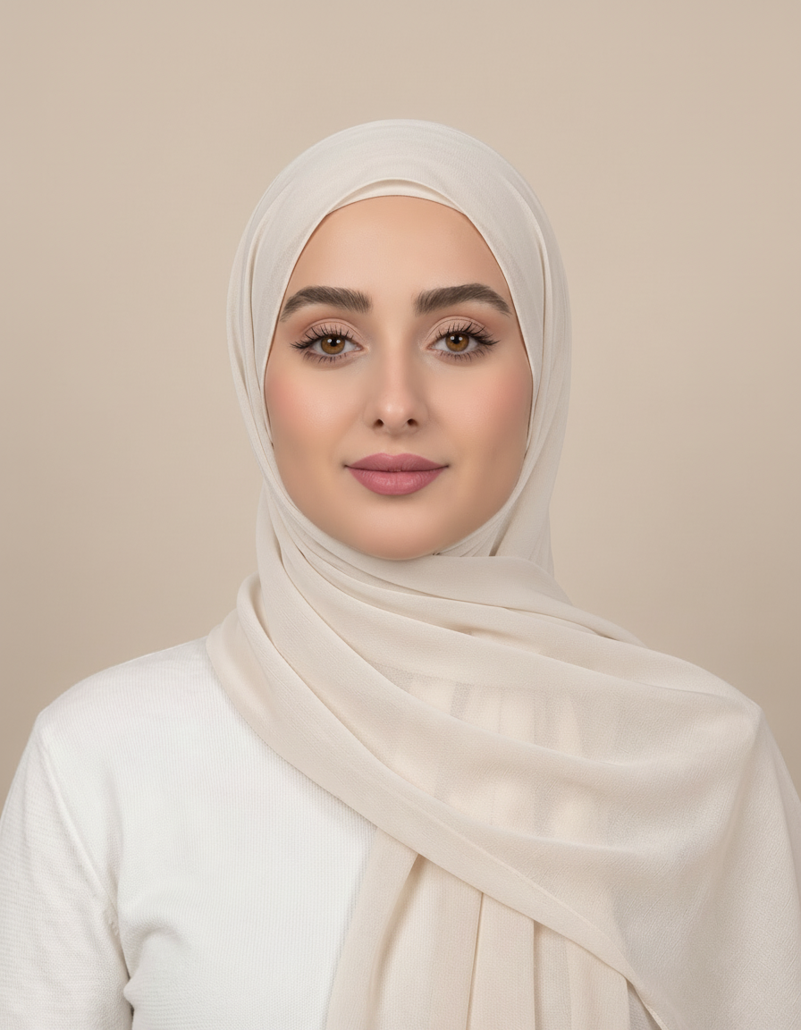 Gisela Shimmer Rectangular Hijab – 180 × 70 cm  Voile