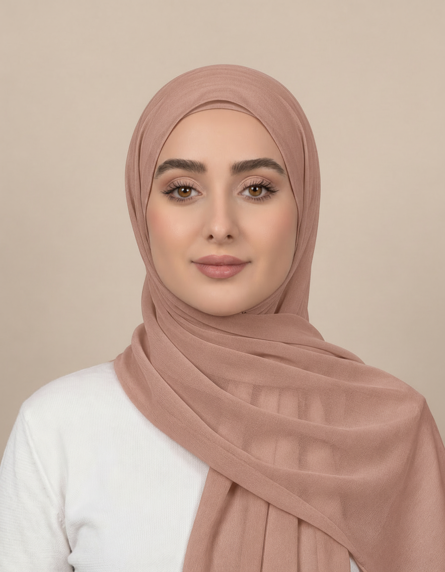 Gisela Shimmer Rectangular Hijab – 180 × 70 cm  Voile