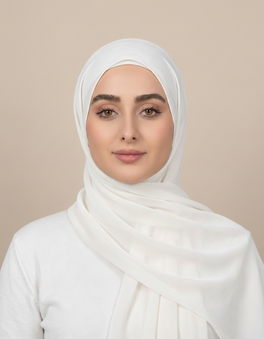Gisela Shimmer Rectangular Hijab – 180 × 70 cm  Voile