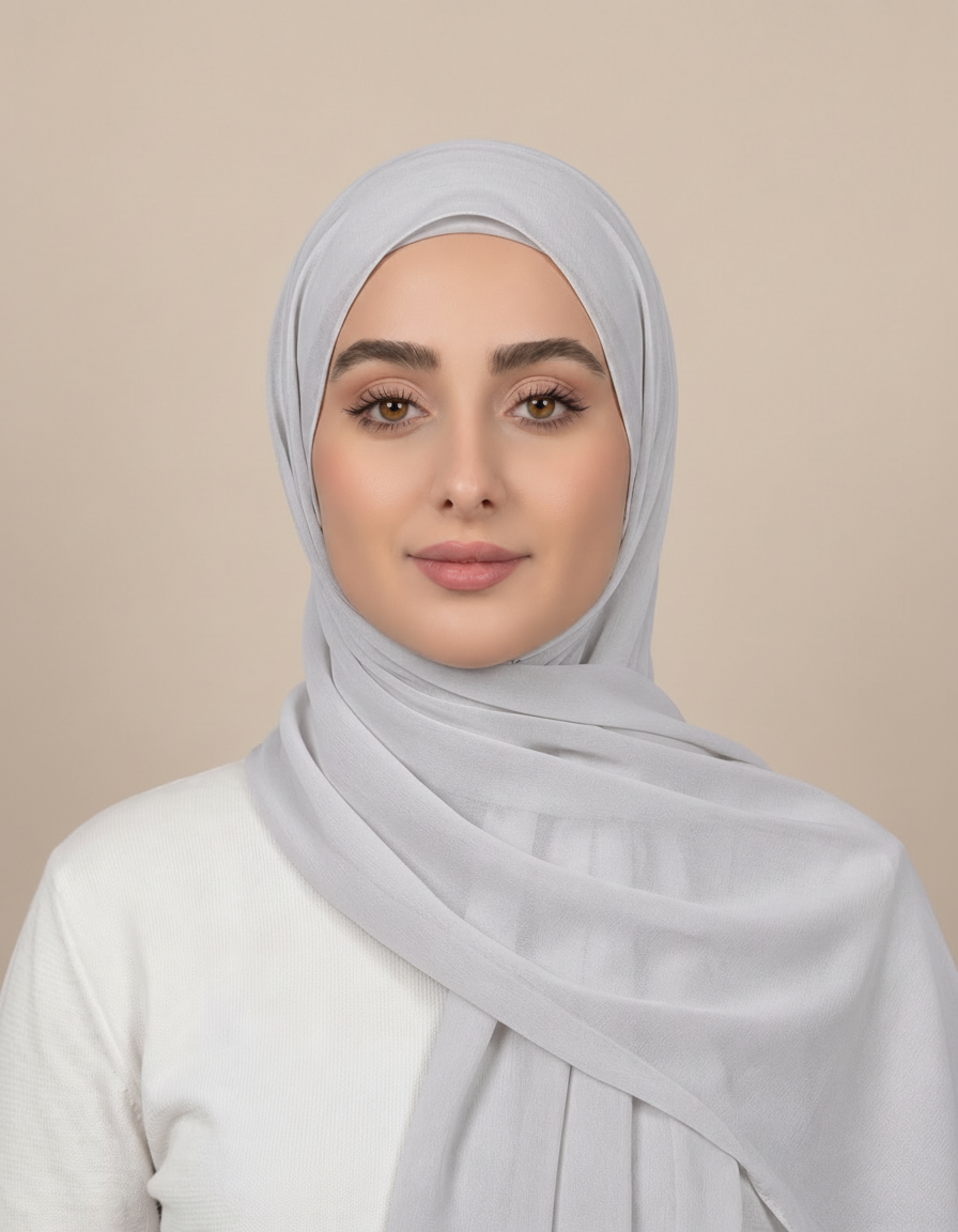 Gisela Shimmer Rectangular Hijab – 180 × 70 cm  Voile
