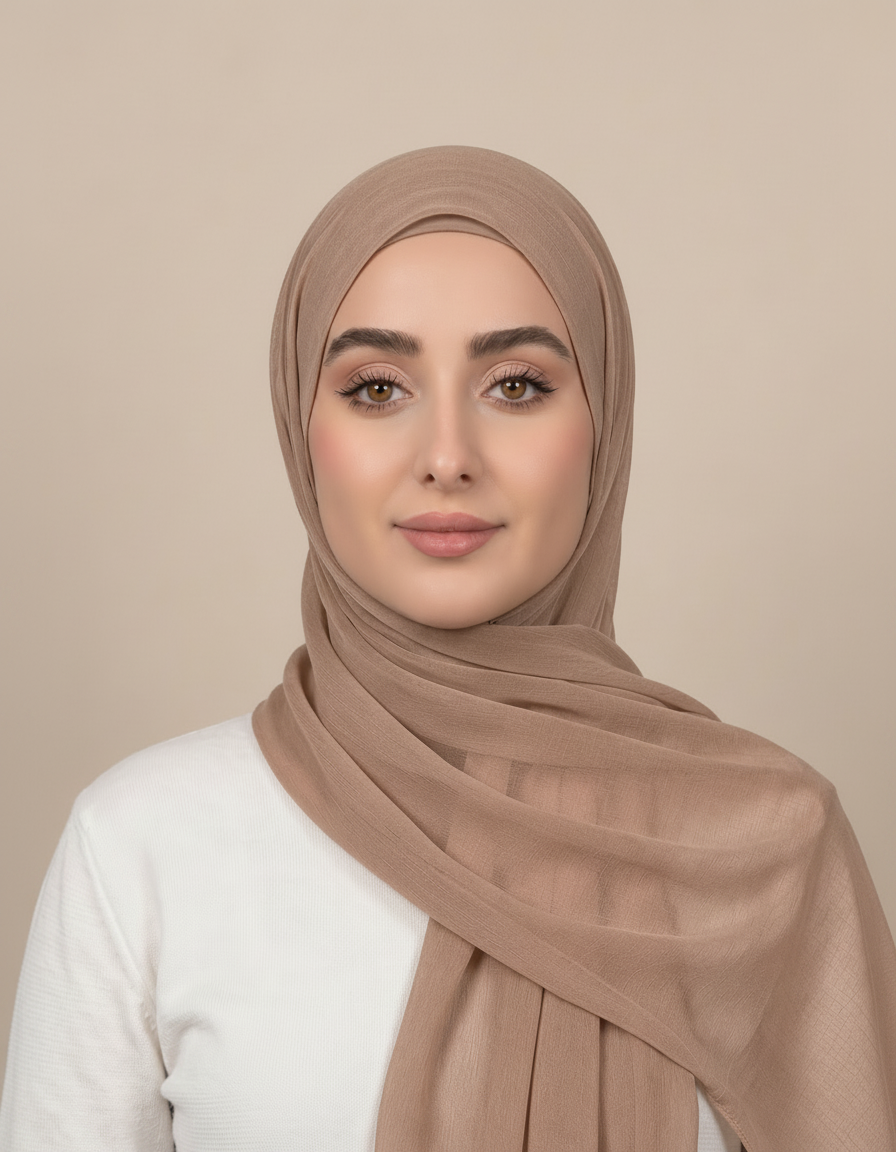 Gisela Shimmer Rectangular Hijab – 180 × 70 cm  Voile