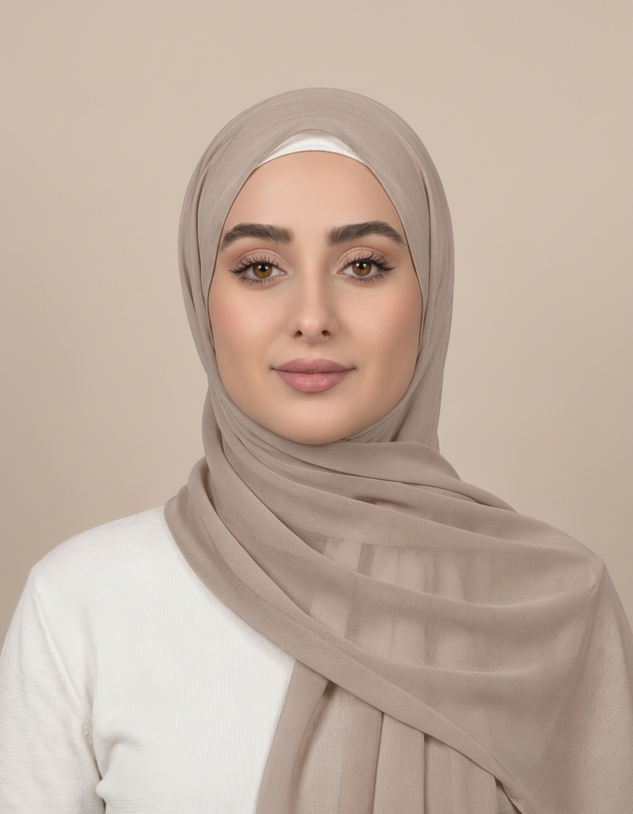 Gisela Shimmer Rectangular Hijab – 180 × 70 cm  Voile