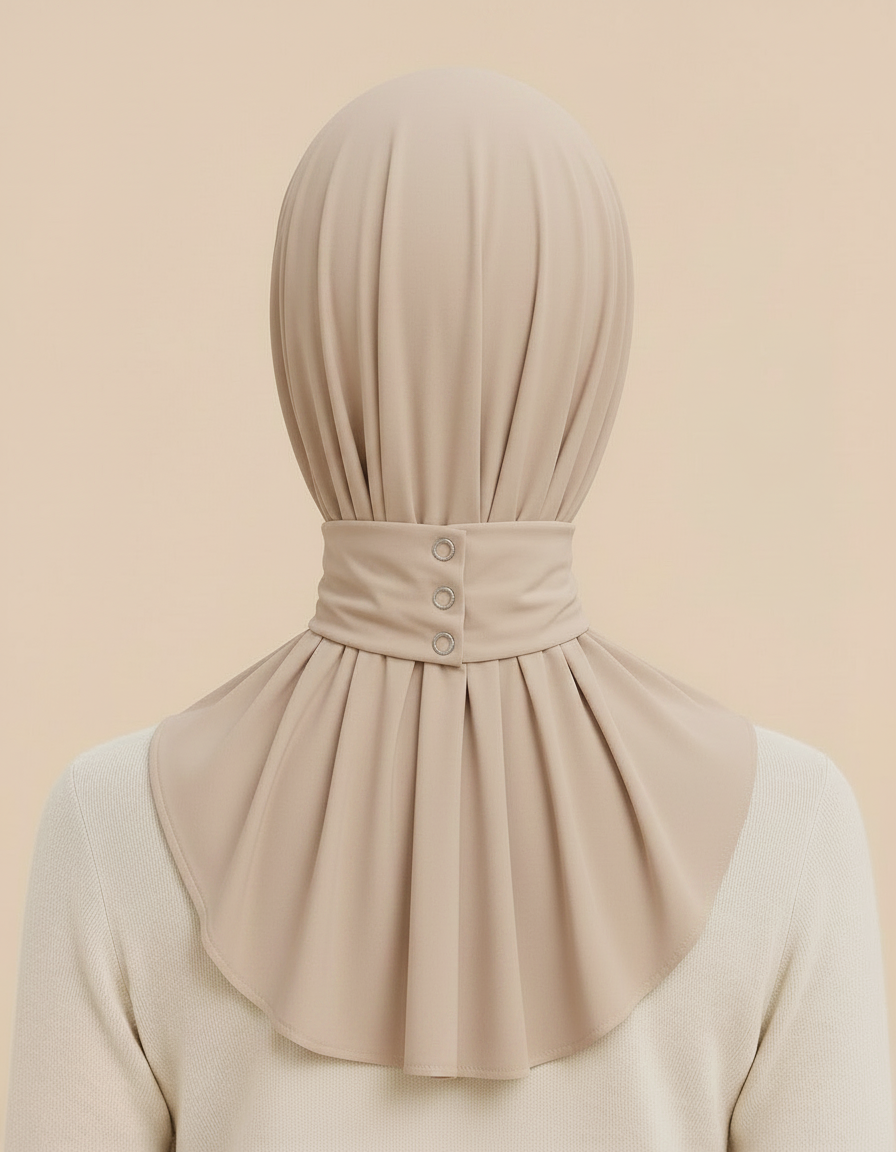 Instant Snap Hijab Lycra  Voile