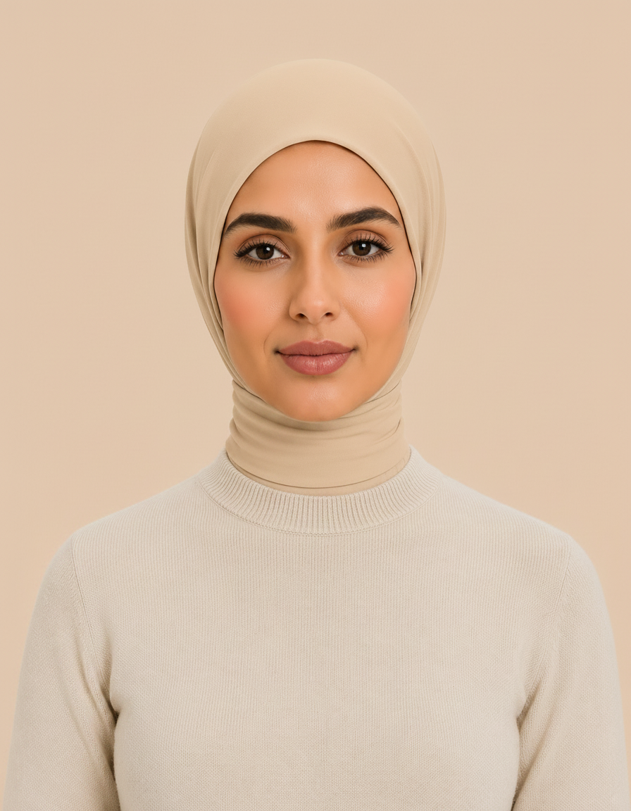 Instant Snap Hijab Lycra  Voile