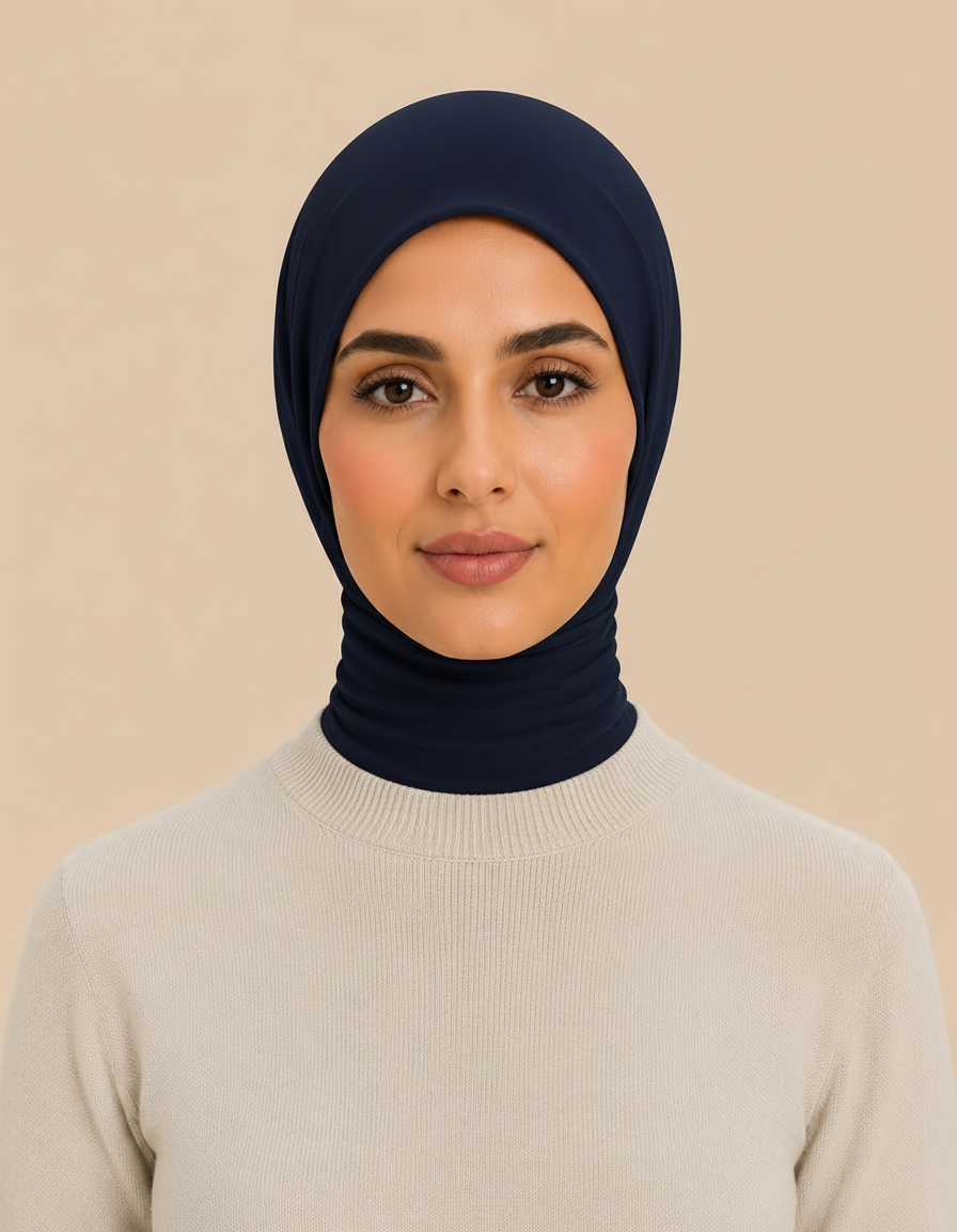 Instant Snap Hijab Lycra  Voile