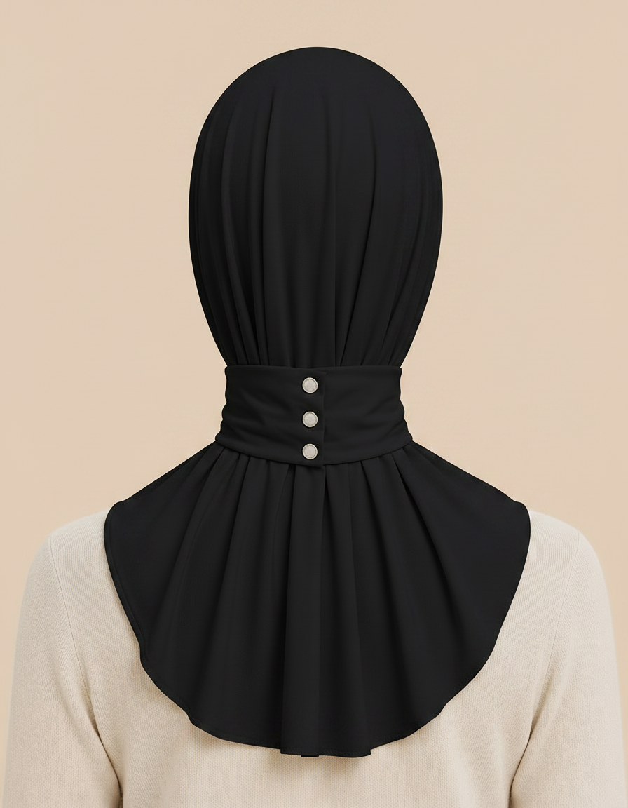 Instant Snap Hijab Lycra  Voile