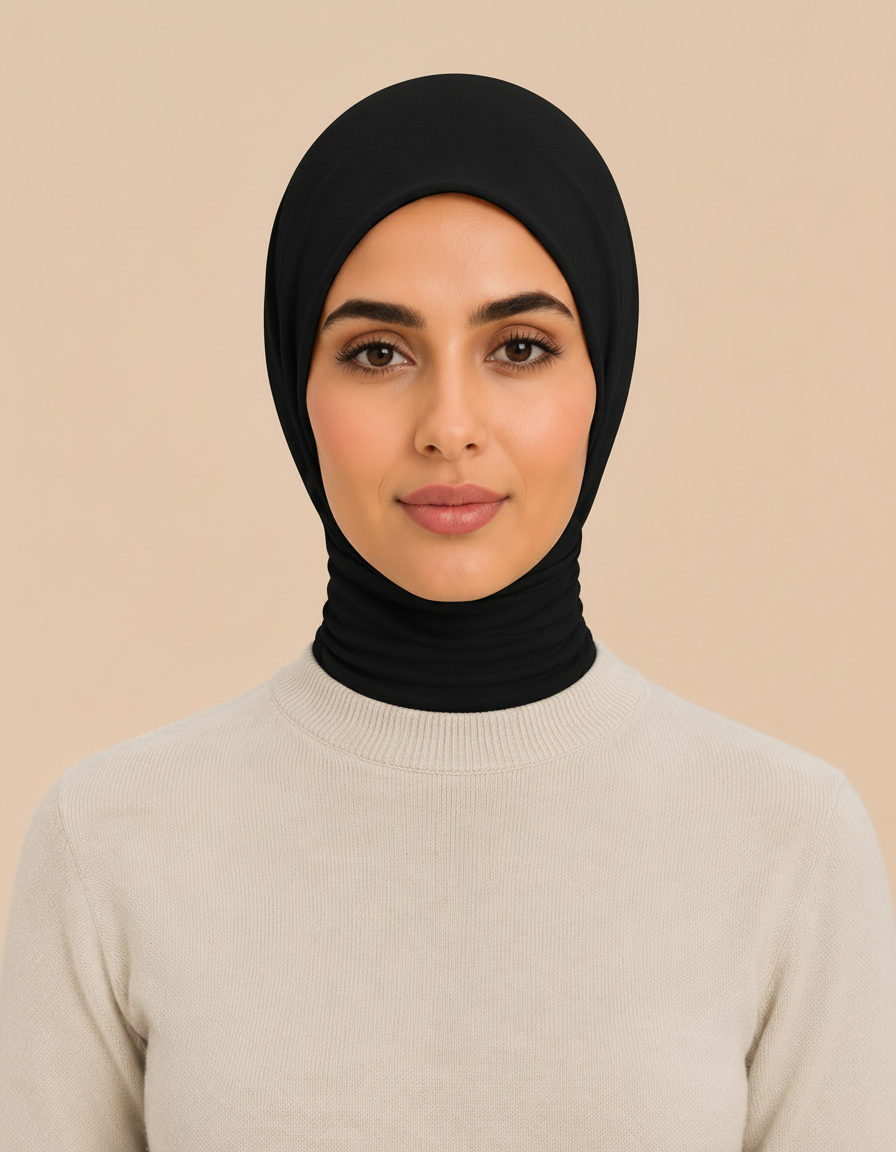 Instant Snap Hijab Lycra  Voile