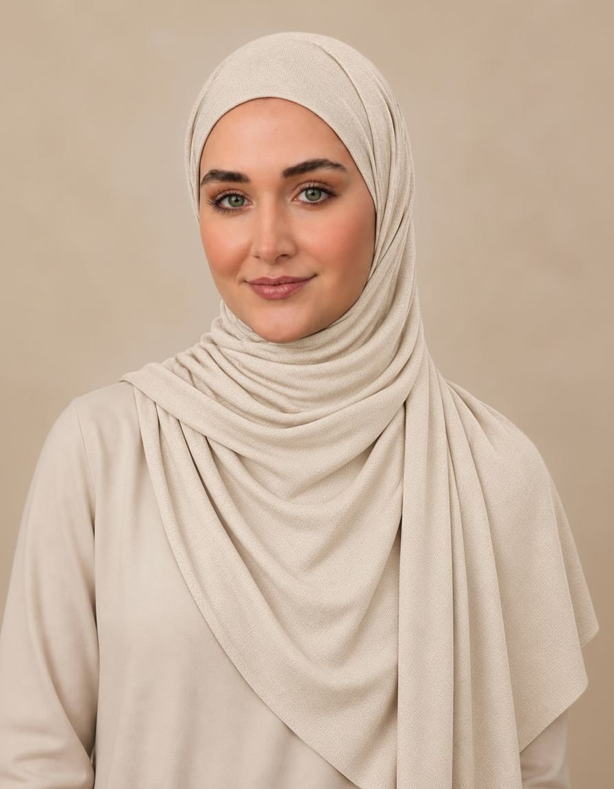 Florentine Rectangular Hijab – 180 × 70 cm  Voile