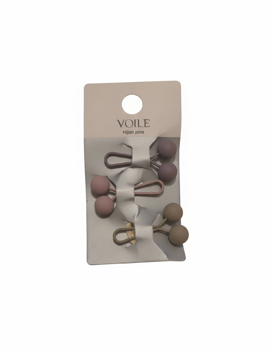 Eglantine Hijab Pin Set (3 Pieces)  Voile
