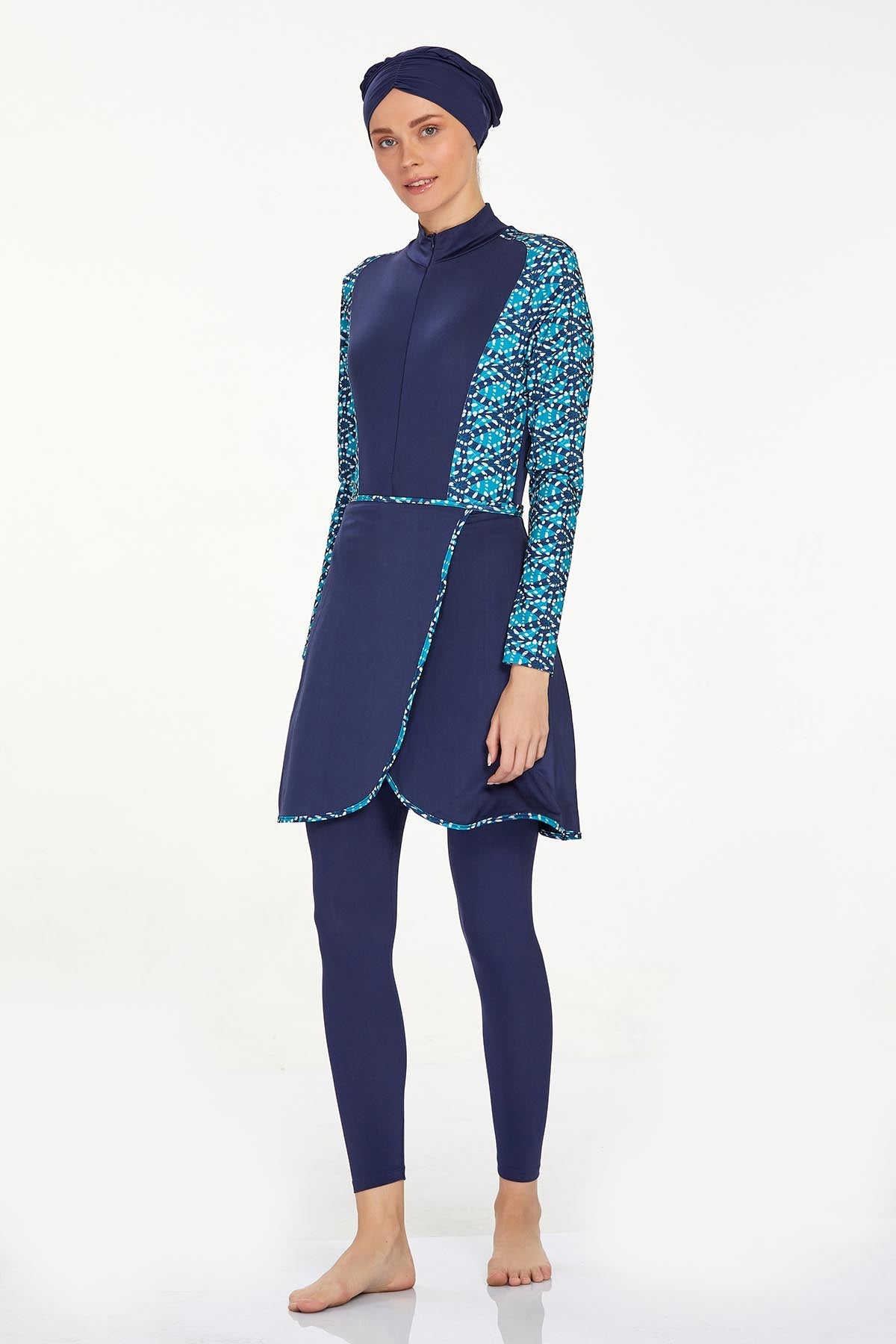 Adasea Burkini Lycra Swimsuit 4359  Voile