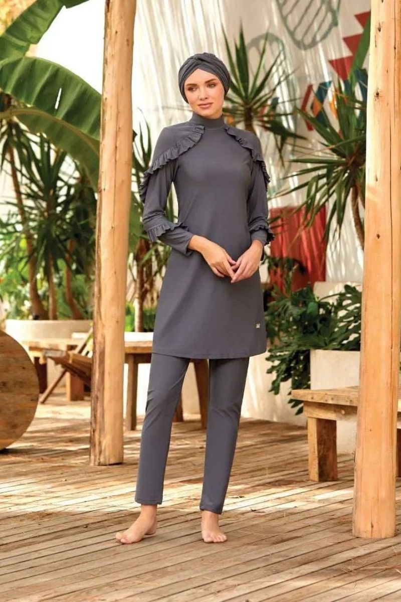 Adasea Burkini  Swimsuit-4104  Voile