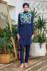 Adasea Burkini  Swimsuit-4413  Voile
