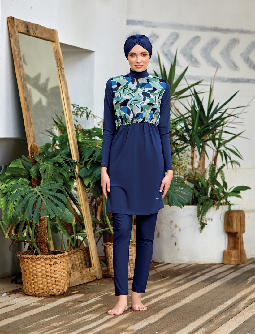 Adasea Burkini  Swimsuit-4413  Voile