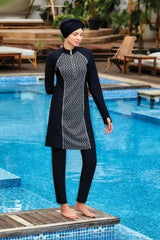 Adasea Burkini  Swimsuit-4420  Voile
