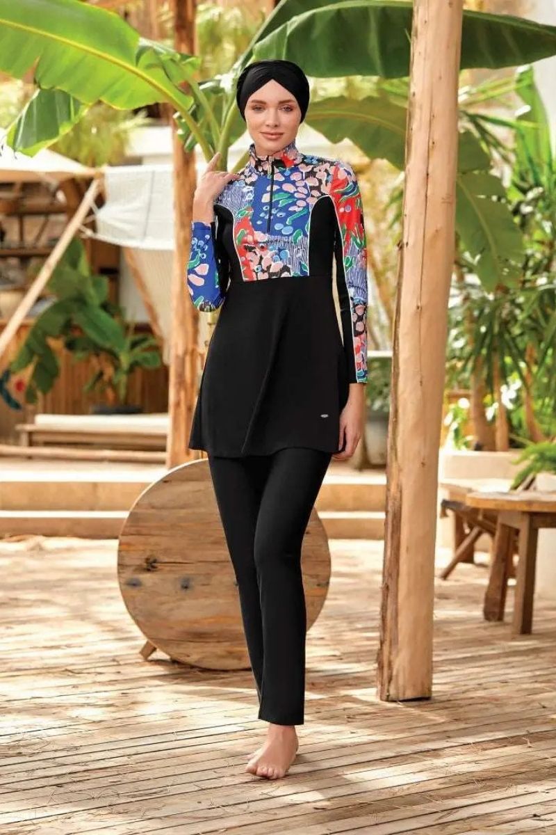 Adasea Burkini  Swimsuit-4422  Voile