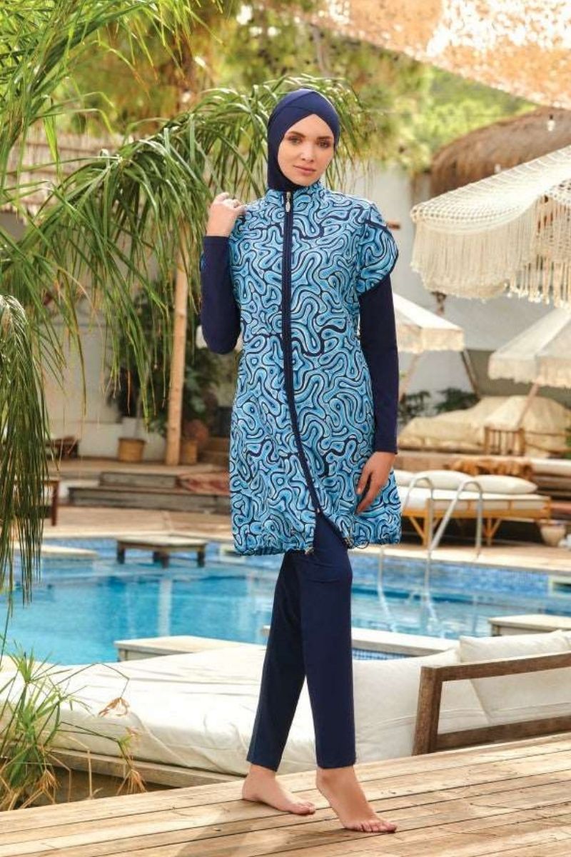 Adasea Burkini  Swimsuit-1323  Voile