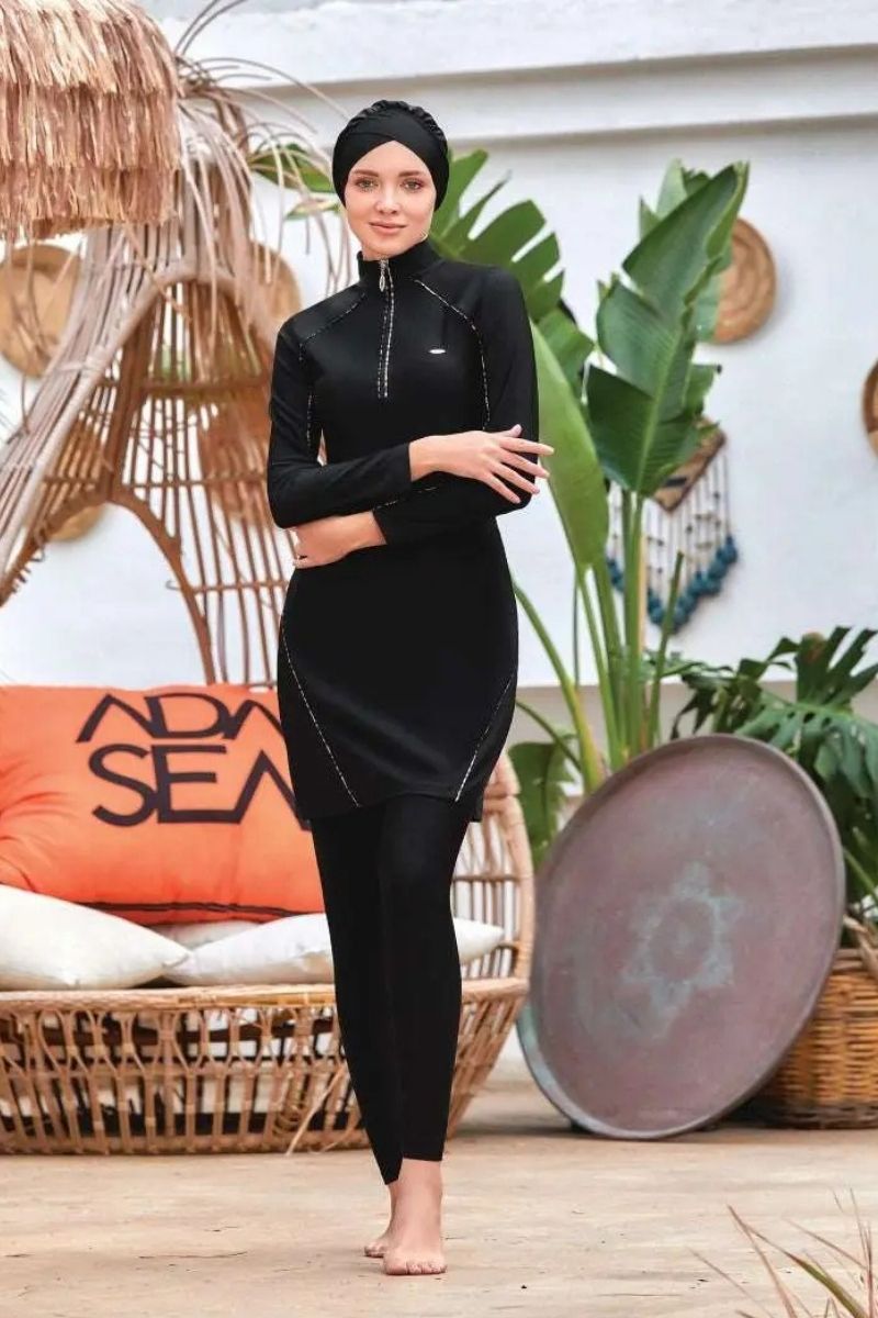 Adasea Burkini  Swimsuit-4322  Voile