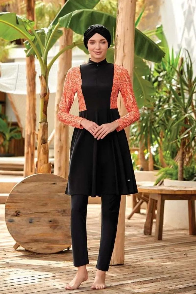 Adasea Burkini  Swimsuit-4426  Voile