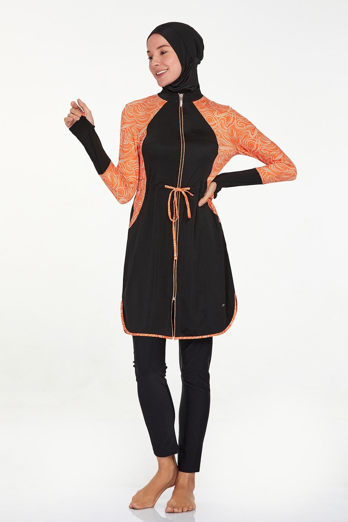 Adasea Burkini  Swimsuit-4430  Voile