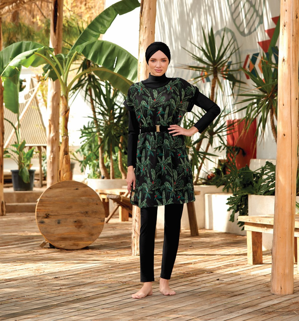 Adasea Burkini  Swimsuit-4470  Voile