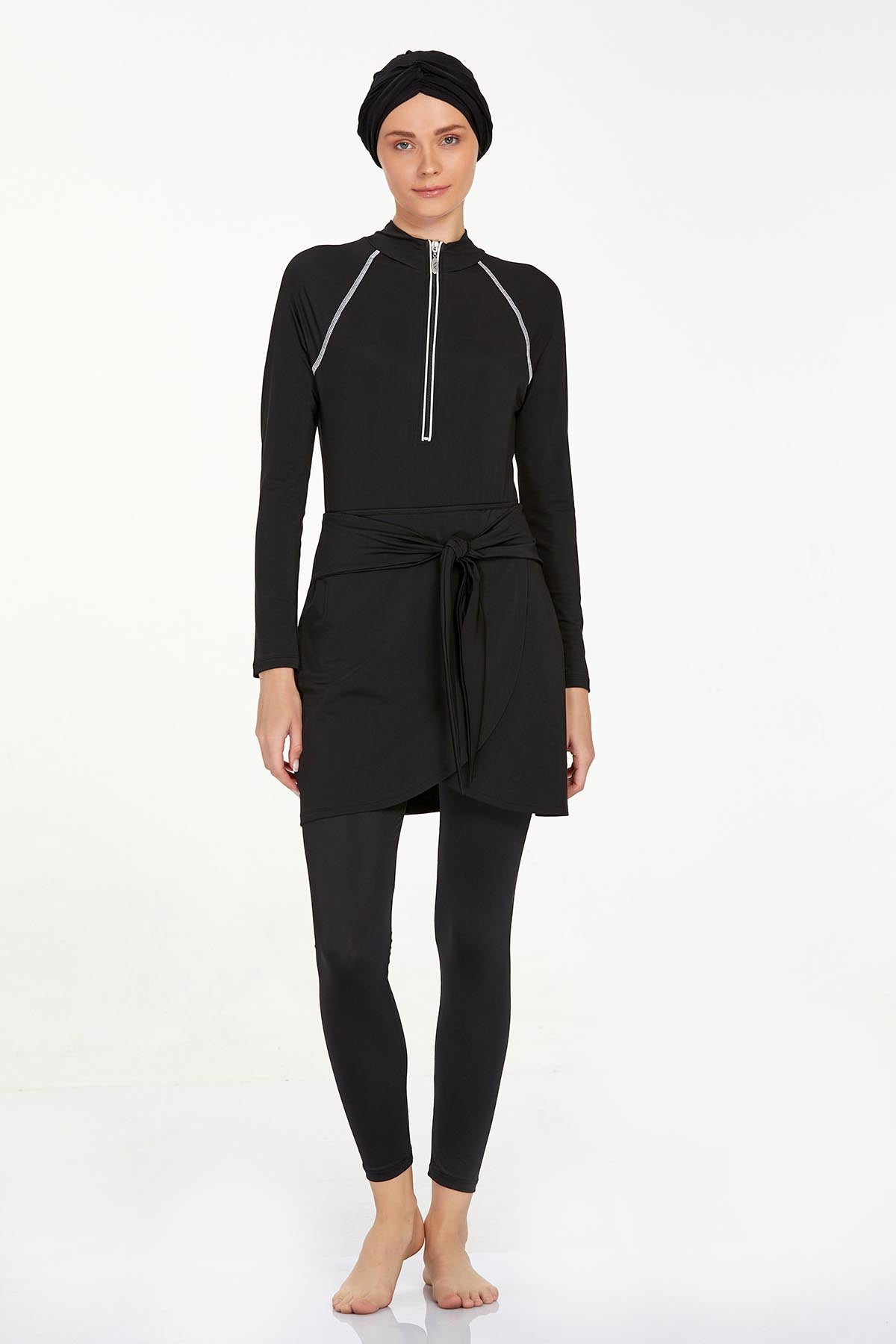 Adasea Burkini Lycra Swimsuit-4460  Voile