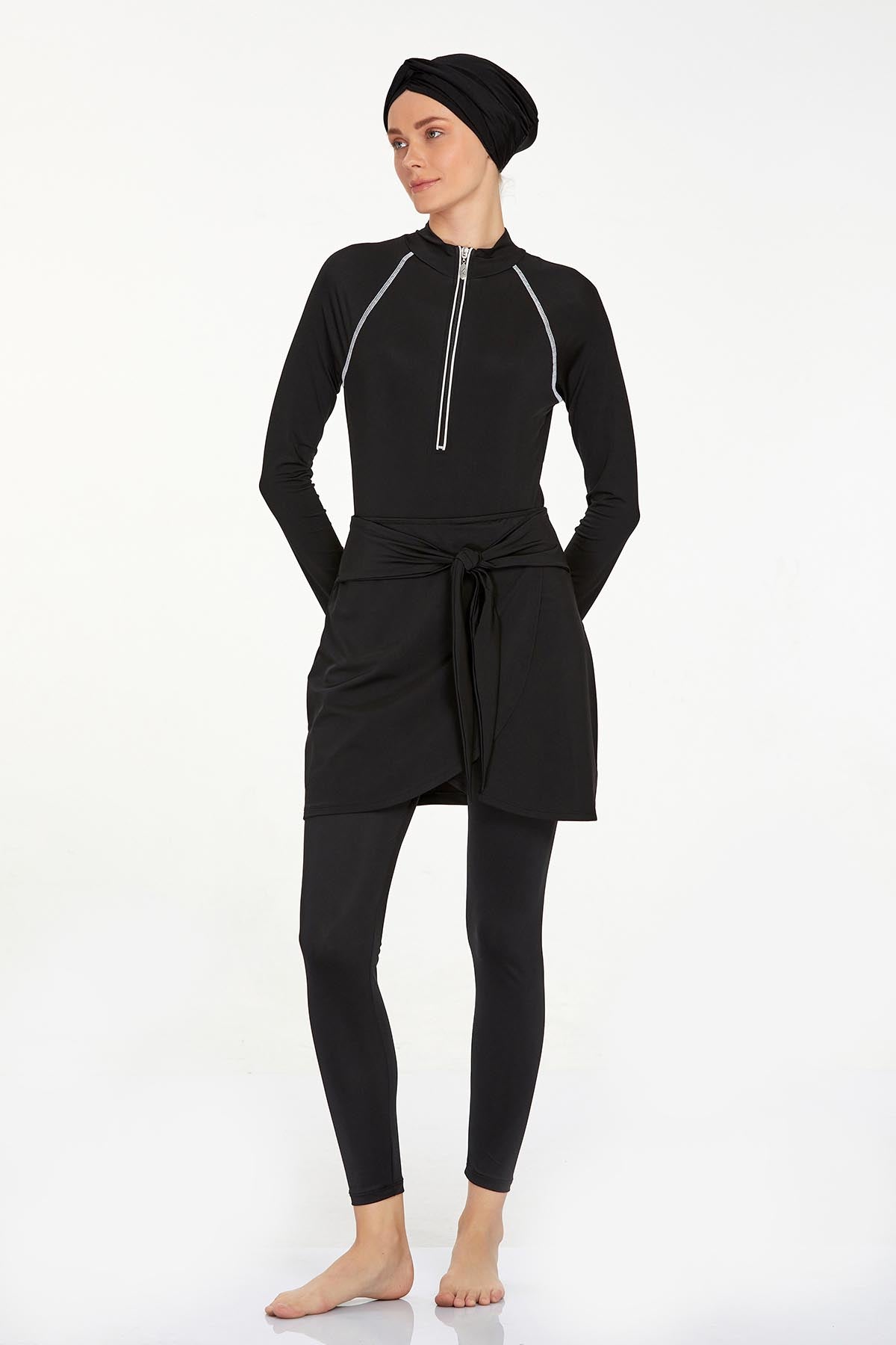 Adasea Burkini Lycra Swimsuit-4460  Voile