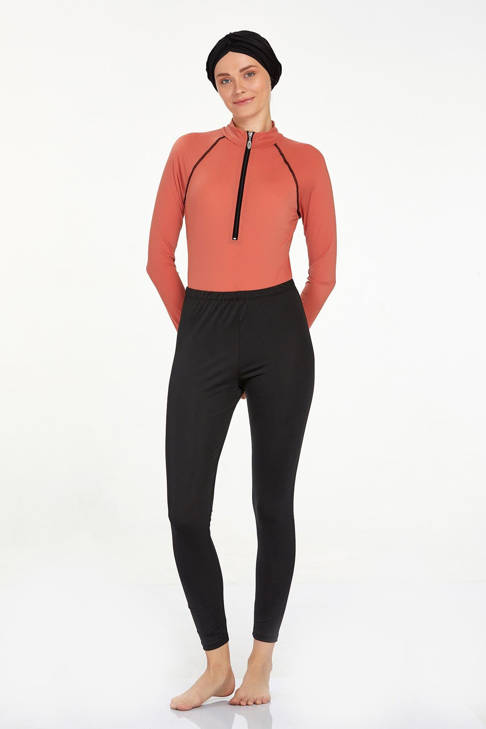 Adasea Burkini Lycra Swimsuit-4460  Voile