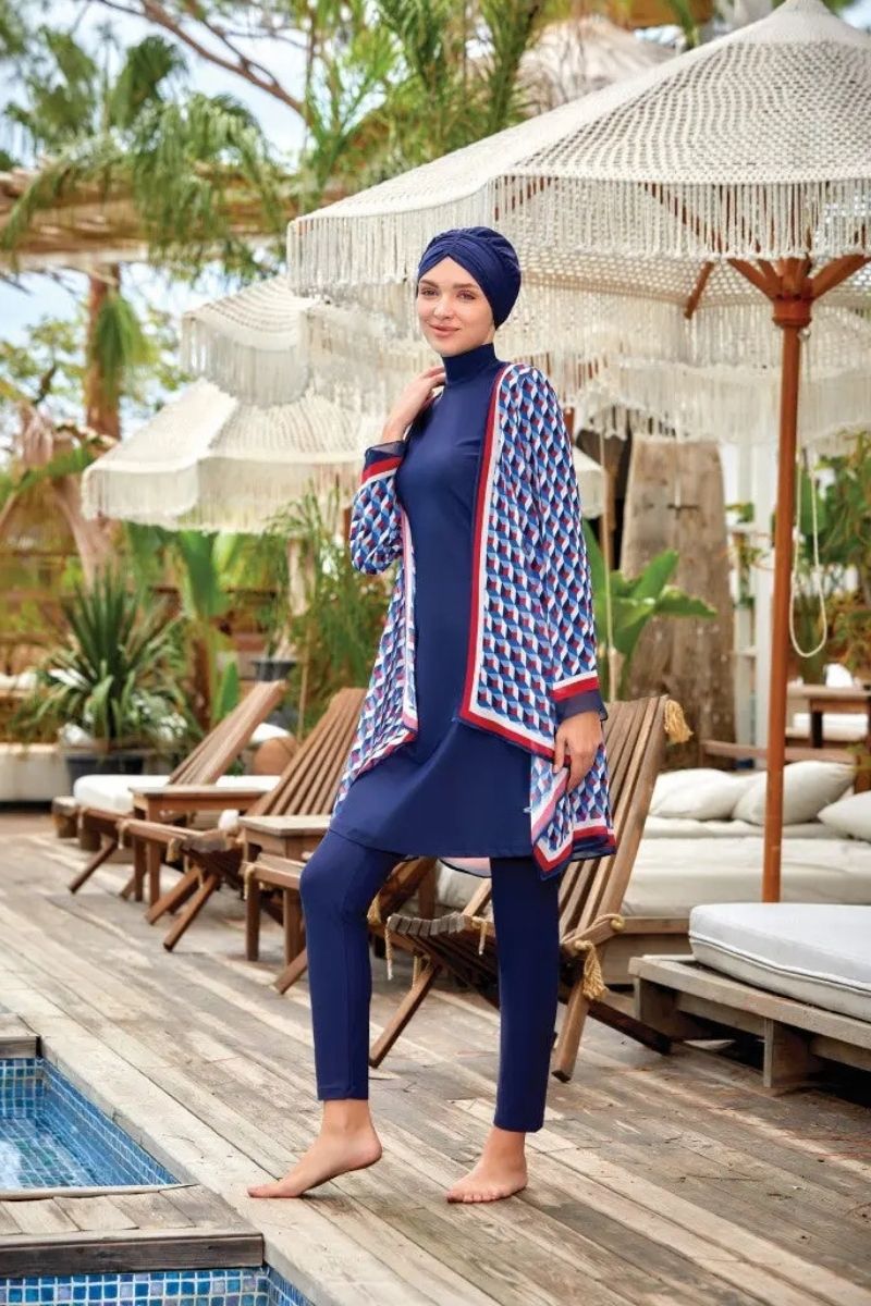 Adasea Burkini  Swimsuit-4468  Voile