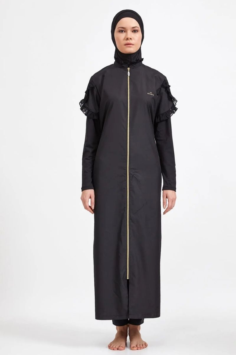 Adasea Burkini  Swimsuit-1255-B  Voile