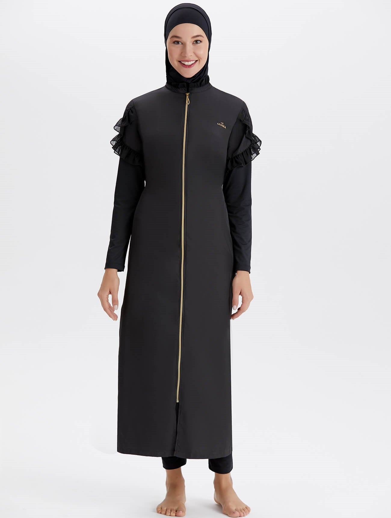 Adasea Burkini  Swimsuit-1255-B  Voile