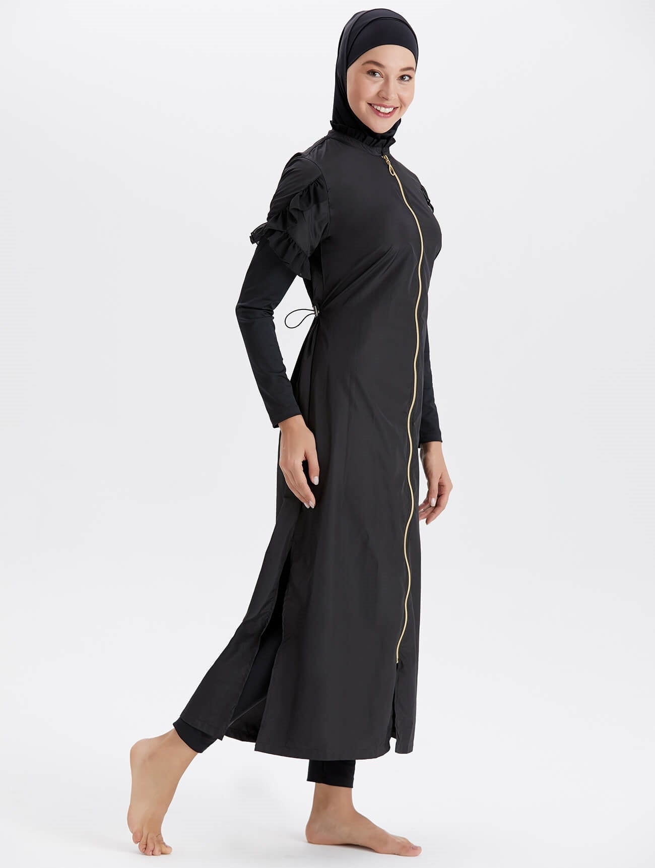 Adasea Burkini  Swimsuit-1255-B  Voile