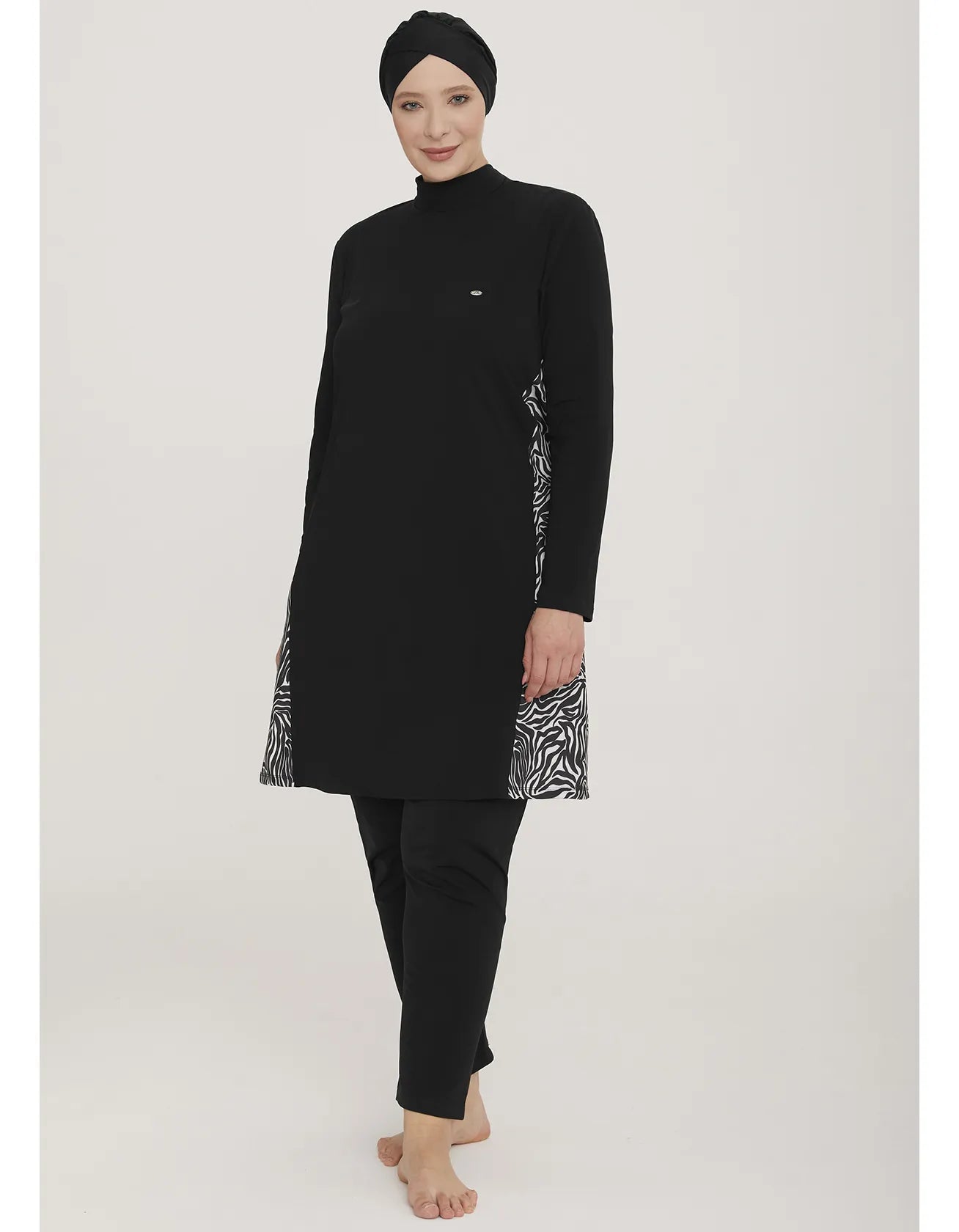 Adasea Burkini  Swimsuit-4485-B  Voile