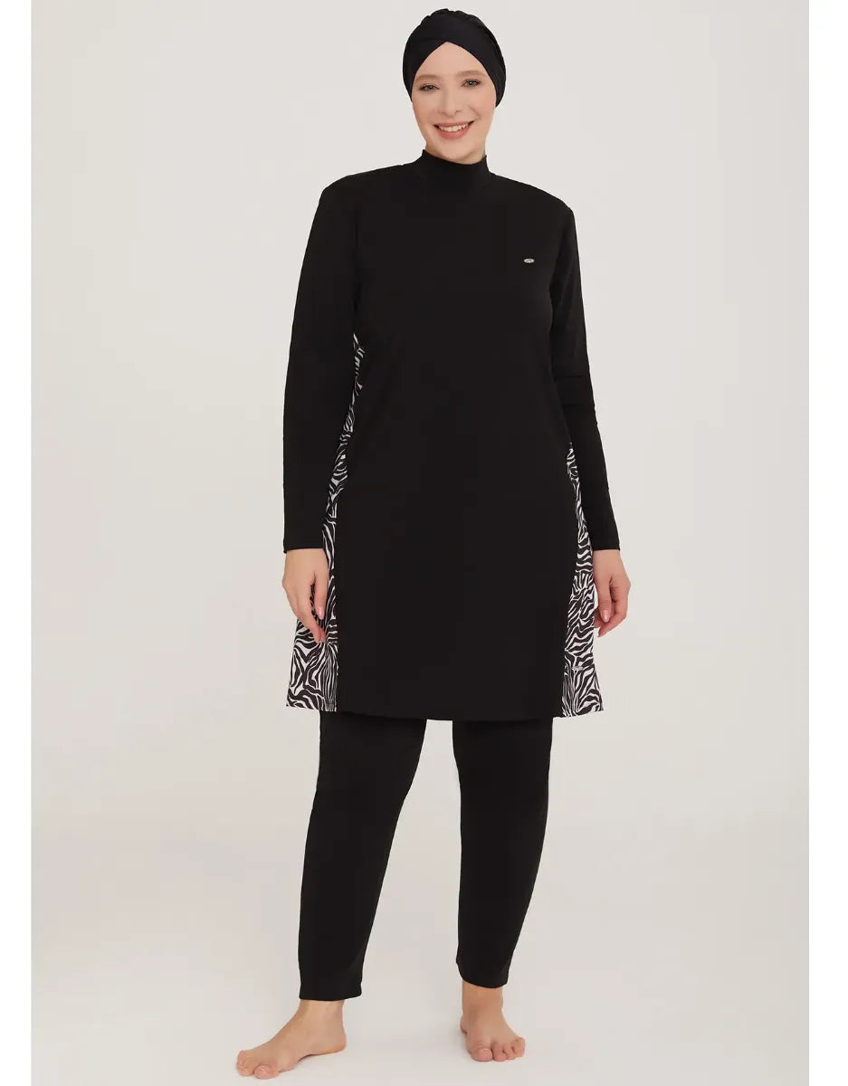 Adasea Burkini  Swimsuit-4485-B  Voile