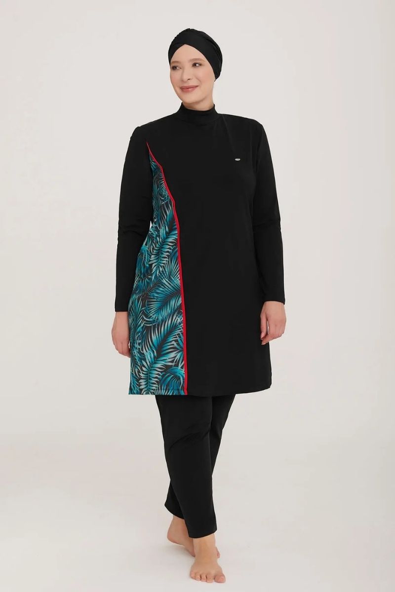 Adasea Burkini  Swimsuit-4483-B  Voile