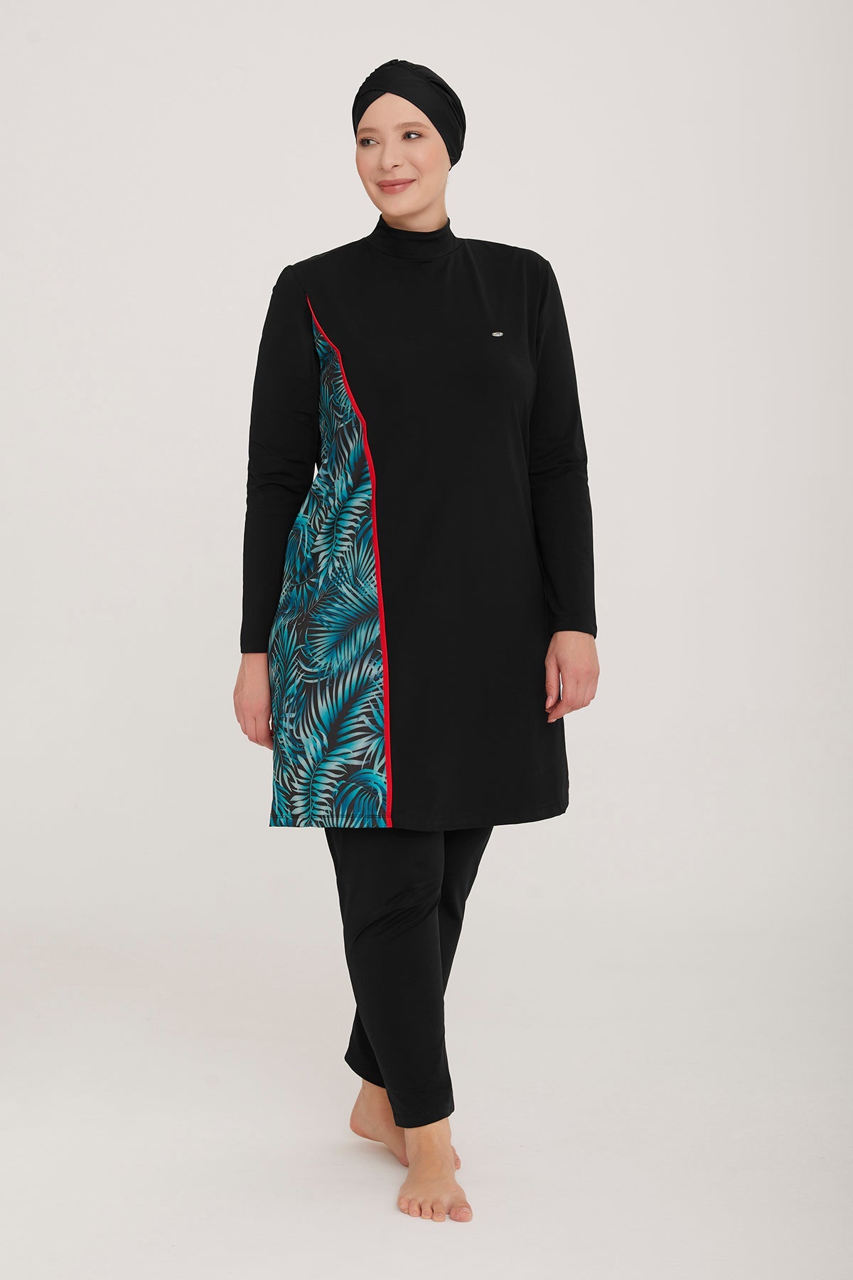 Adasea Burkini  Swimsuit-4483-B  Voile