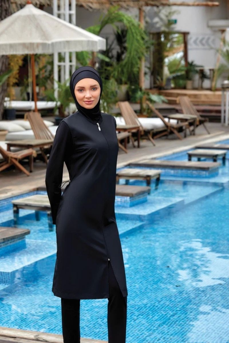 Adasea Burkini  Swimsuit-1250-B  Voile