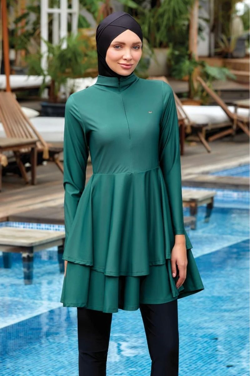 Adasea Burkini  Swimsuit-4442  Voile