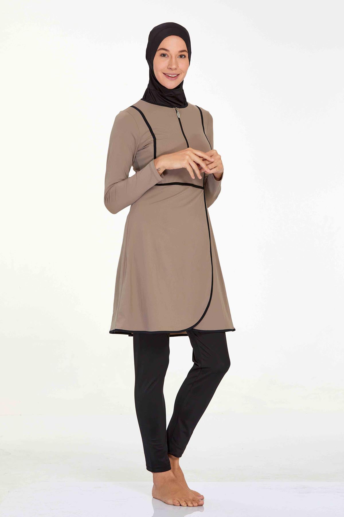 Adasea Burkini  Swimsuit-4546  Voile
