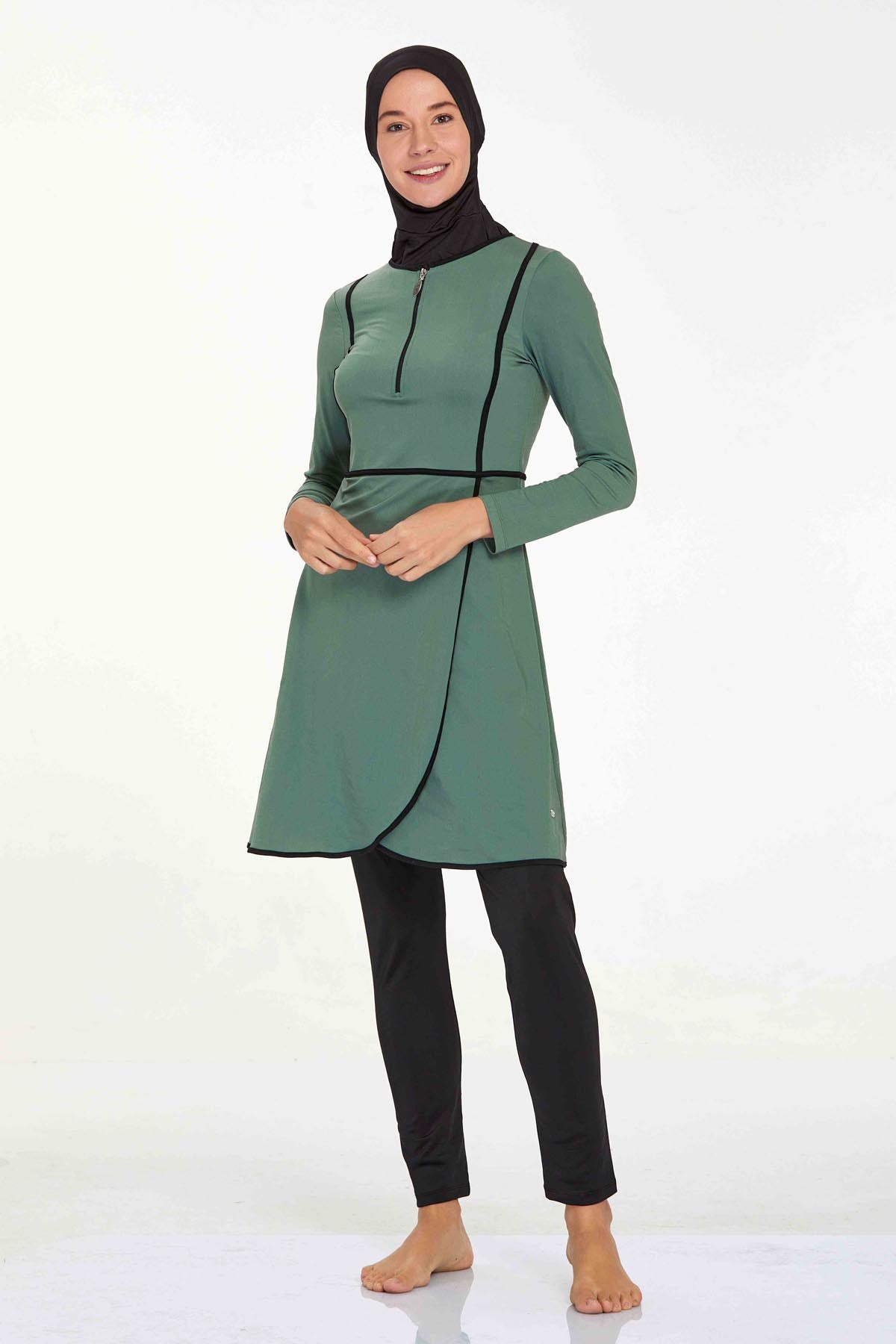 Adasea Burkini  Swimsuit-4546  Voile